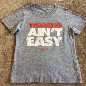 Sz 5 Nike Gray Logo Tee